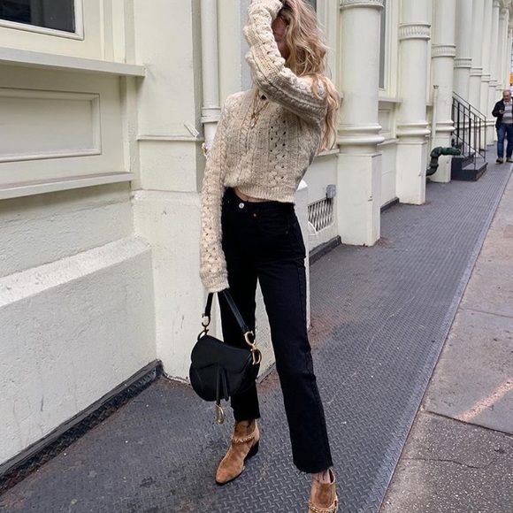 Black Straight Leg Jeans